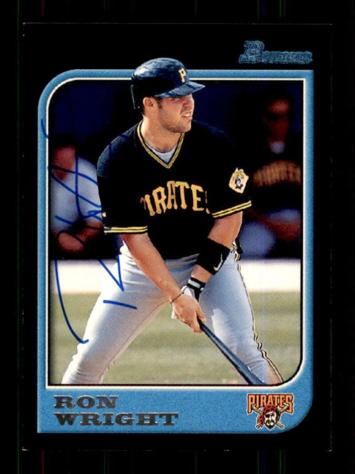 1997 Bowman #165 Ron Wright AUTOGRAPHED!!! Pirates 236857 - Image 1 of 2
