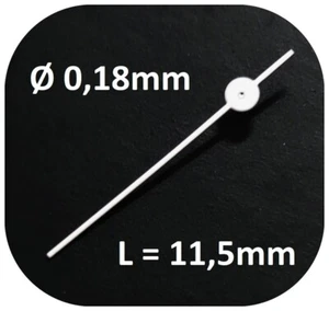 Segundero 0,18mm Largo Tubo BLANCO 11,5mm - Centro Second Hand BLANCO - LR14 - Imagen 1 de 6