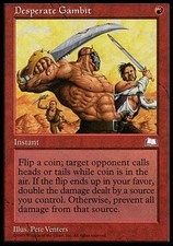 1x Desperate Gambit Weatherlight MtG Magic Red Uncommon 1 x1 Card Cards