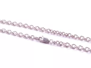 Collar largo Belcher cadena unisex plata de ley 925 con sello 19,2 g 30" - Imagen 1 de 8