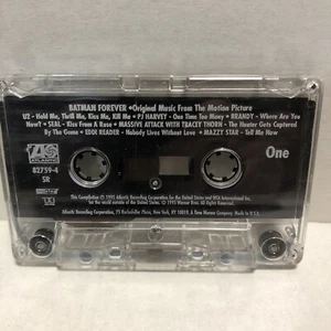 BATMAN FOREVER Soundtrack Cassette 1995 MAZZY STAR NICK CAVE U2 SEAL Rare Tested - Picture 1 of 3