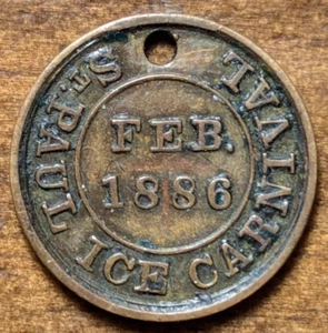 Colgante Pin Carnaval 1er Invierno Minnesota Carnaval Hielo Saint Paul 1886 De Colección - Imagen 1 de 4