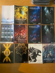GODZILLA 2017 2018 Battle of the Monsters Japan flyer poster x9!! SET Kaiju TOHO - Picture 1 of 12
