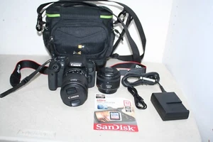 Canon EOS Rebel T6i/750D DSLR Camera EF-S 18-55mm & 50mm f/1.8 STM Lens Mint - Picture 1 of 13