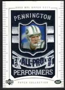 2003 Upper Deck UD Patch Collection #150 Chad Pennington - New York Jets - Picture 1 of 2