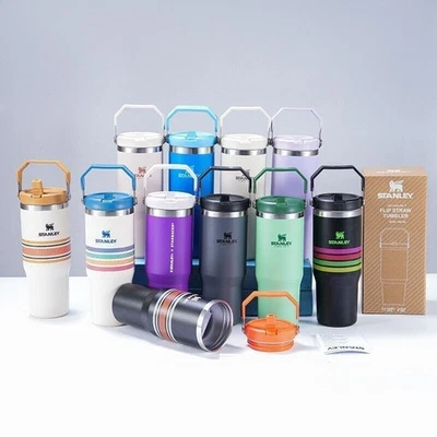 Bottle Tumbler 30 oz Tumbler Cup with Straw Lid Insulated Stainless Steel Water. - Image 1 of 4
