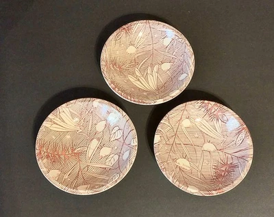 Vernon Kilns Fantsia Disney desierto conjunto cuencos 3 perfecto patrón "MILKWEED" Foto 1 de 4