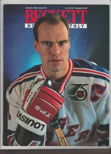 MARK MESSIER BECKETT MAGAZIN HOCKEY PREISFÜHRER AUSGABE #15 JANUAR 1992 RANGERS - Bild 1 von 2