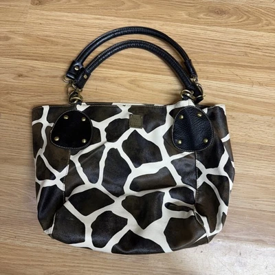Bolso de Hombro Pequeño Dooney & Bourke Jirafa Serengeti Animal Hobo Cartera Foto 1 de 4
