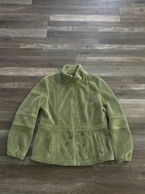 Chaqueta polar ultra suave Kristen Blake - verde oliva - cremallera completa - bolsillos - L/G Foto 1 de 4