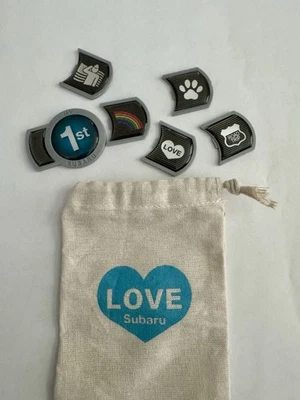 Subaru Badge of Ownership Medallion Lifestyle Icons 1st Love Veteran Pets Pride - Image 1 of 4