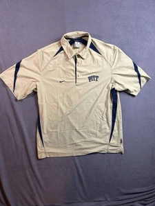 Nike Dri Fit Pittsburgh University Pitt Panthers Embroidered Polo Shirt Men XL - Picture 1 of 7