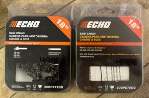 (2) Pk ECHO 18" Cadena .325 .050 72 DL - 20BPX72CQ - ENVÍO GRATUITO - Imagen 1 de 3