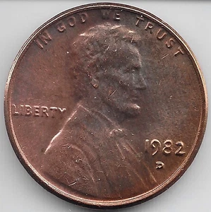 1982 D Lincoln Memorial Penny Large Date Copper 3.1 Grams DDO Doubled Die D/P - Picture 1 of 3