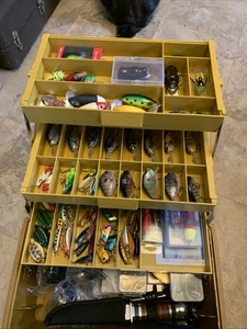 Tackle Box Full Of Lures Reels Abu All New Unused Super Box - Picture 1 of 24