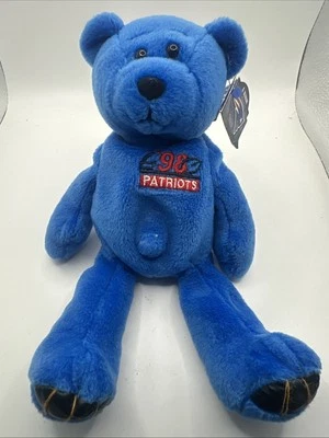 Drew Bledsoe New England Patriots Limited Treasures Beanie Baby Bear Foto 1 de 4