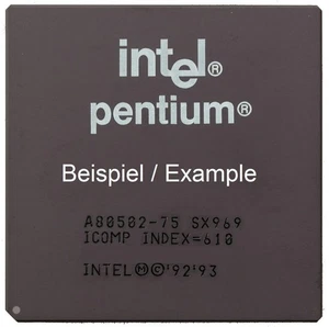 Intel Pentium 166 A80502166 SY016 166MHz/66MHz Socket 7 CPU Processor - Picture 1 of 1