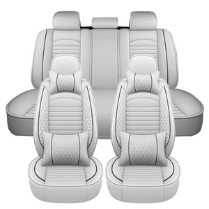 For Toyota Car Seat Covers Full Set 5 Seats Leather Cushion Front Rear Protector - Picture 1 of 25