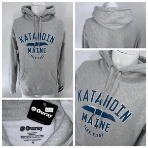 Katahdin Maine Ouray Hoodie Sweatshirt Herren M Grau Baumwolle Neu mit Etikett YGI Y4-115 - Bild 1 von 15