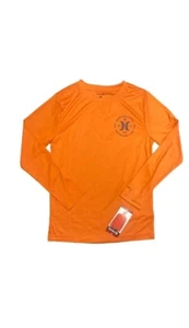 Hurley upf swim 50+ long sleeve rash guard youth boy's top size b boys shirt - Picture 1 of 8