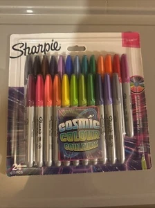 Sharpie Permanent Marker, Fine Point, Cosmic Colour, Limited Edition 24 Stück - Bild 1 von 2