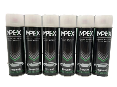 6 x Mpex Clear Lacquer Spray Paint Aerosol High Gloss Coating Fast Drying 500ml - Image 1 of 4