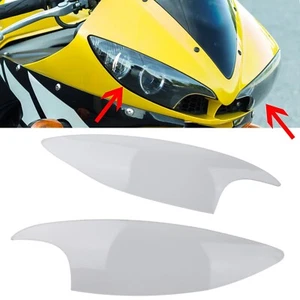 Für Yamaha YZF R6 1 Paar Motorrad-Scheinwerfer-Objektivabdeckung Schild 2003-05 - Picture 1 of 10
