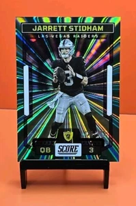 ⚫️⚪️⚫️ 2023 Score JARRETT STIDHAM #132 GREEN SPOKES PARALLEL 60/115 ⚫️⚪️⚫️ - Picture 1 of 3