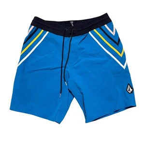 Volcom Men Size 31 Blue Ocean Stone Liberators Mod-Tech Swim Board Short NWOT - Picture 1 of 8