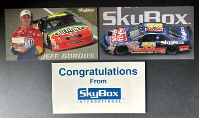 1994 Jeff Gordon Inaugural Brickyard 400 Winner Card w/ Redemption Card Skybox  - Image 1 of 2
