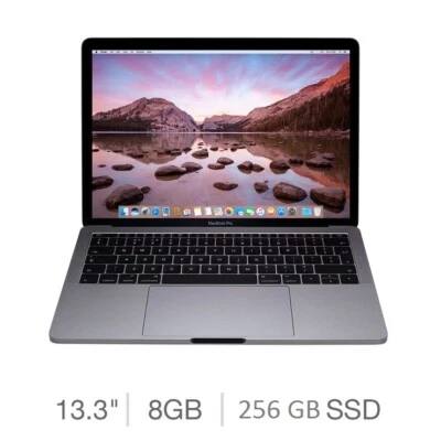 Apple MacBook Pro 13.3" Core i5 8GB 256GB SSD A1708 MPXT2LL/A (2017) Space Gray - Image 1 of 4