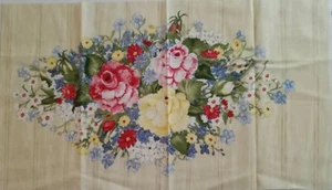 Fruits & Flowers by Jo Moulton Wilmington Prints Cotton Fabric Panel 10.25"x18" - Picture 1 of 3