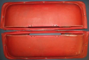 1953 1954 1955 Chevrolet Corvette OEM door panels, 1 pair, solid substrates - Foto 1 di 11