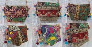 Borsa a tracolla pochette banjara patchwork fatta a mano 20 pezzi lotto ingrosso a - Foto 1 di 8