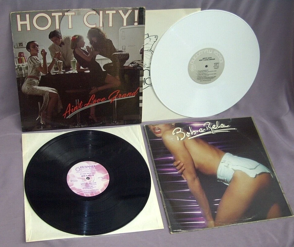 LOT2 LPS sexy electro-funk HOT CITY white DJ vinyl/BOB-A-RELA "MONEY" Pink Floyd Foto 1 de 2