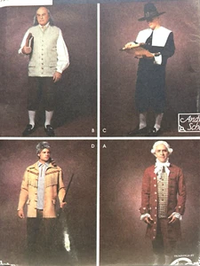SEWING PATTERN Simplicity 5958 COLONIAL FRANKLIN PILGRAM CROCKET XS-XLG 30-48 - Picture 1 of 3