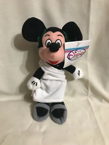 DISNEY STORE MICKEY MOUSE TOGA PLUSH BEAN BAG DOLL 8" Roman doll NWT - Picture 1 of 1