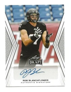Tarjeta autografiada Leaf Draft Rob Blanchflower 2014 - Imagen 1 de 1