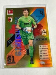 Topps Match Attax Chrome Bundesliga 21/22 Augsburg Rafal Gikiewicz Gold /50