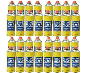 BOTELLAS DE GAS BUTANO LATAS PARA ESTUFAS PORTÁTILES COCINAS CALENTADORES A LA PARRILLA  - Imagen 1 de 3