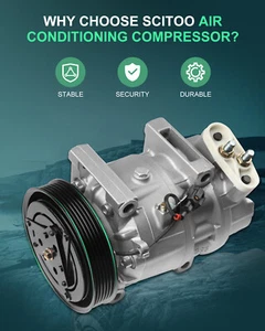 A/C AC Compressor W/Clutch For 98-01 Nissan Maxima For 99-01 Infiniti I30 - Foto 1 di 7