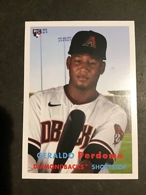 2021 Topps Archives Geraldo Perdomo 1957 Style Rookie Card Arizona Diamondbacks  - Image 1 of 2