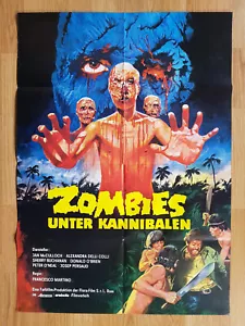 ZOMBI HOLOCAUST Dr.Butcher M.D. rare German 1-sheet poster '80 Girolami Splatter - Picture 1 of 1