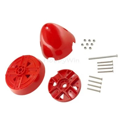 FMS part FMSSG106RT-V2 Spinner V2 Red for 1700mm P51D RC Giant Warbird Airplane - Image 1 of 4