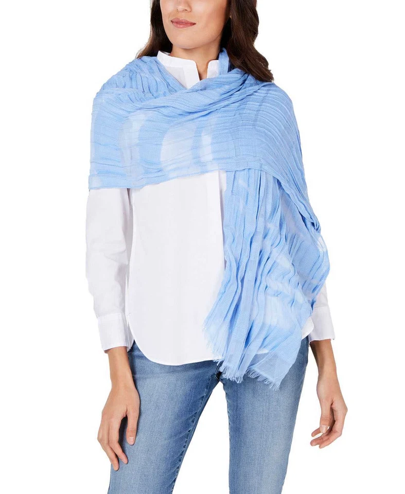 Inc International Concepts Sheer Stripes Wrap Light Blue INC681902