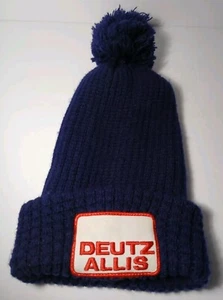 1980s Vintage Deutz Allis Tractors Stocking Cap Hat Cap Winter Work Farm Hat Cap - Picture 1 of 13