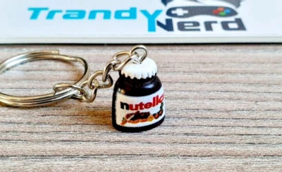 MARKENLOS Schlüsselanhänger f. Nutella Fans. Nougat Brot. Geschenk Geburtstag Lustig