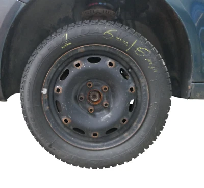 4x Polo 6R 9N Ibiza Felgen 185/60 R14 T Winterreifen M+S 6jx15 ET38 Reifen 6-8mm - Bild 1 von 4