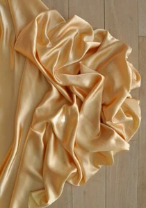Stoff Meterware Satin elegant Pfirsich (Satineè col 6) - Bild 1 von 1