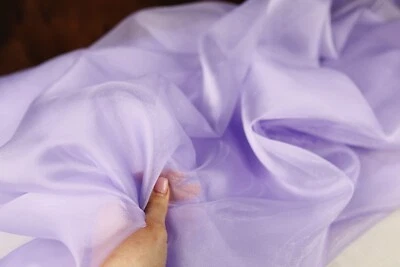 Lilac/D Crystal Sheer Organza Fabric By the Yard 450 - Image 1 of 4
